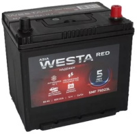 Аккумулятор WESTA Asia  65 Ач, 600 А (75D23L), обратная полярность, нижний борт, 2020 г.в. в Ростове