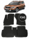 Автоковрики в салон EVA для SKODA Yeti 2009->, (лек 206) чёрный ромб c чёрной ёлочкой с серым краем на любые автомобили