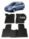 Автоковрики 3D в салон EVA для KIA Carnival VQ (2-е поколение) 2005-2010, (лек 571) чёрный ромб c серой окантовкой на любые автомобили
