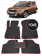 Автоковрики в салон EVA для SKODA Yeti 2009->, (лек 206) чёрный ромб c красной окантовкой на любые автомобили