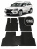 Автоковрики в салон EVA для SKODA Yeti 2009-2018, (лек 33) чёрный ромб c чёрной окантовкой на любые автомобили