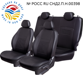 Авточехлы для RENAULT Duster -1, с 01.2010/ RENAULT Sandero -1, с 12.2009, ЦЗС, 2П+1Г Турин СТ "Илана+Орегон" Чёр / Чёр / чёр / Чёр (арт. 200213la) в магазине Автоатрибут