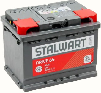 Аккумулятор STALWART Drive 64 Ач, 530 А, обратная полярность в Ростове