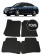 Автоковрики 3D в салон EVA для NISSAN Teana J31 2003-2008, (лек 418) чёрный ромб c чёрной окантовкой на любые автомобили