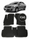 Автоковрики в салон EVA для NISSAN Tiida C11 (седан) 2004-2014, (лек 184) чёрный ромб c чёрной ёлочкой с серым краем на любые автомобили