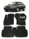 Автоковрики в салон EVA для SKODA Octavia (2-е поколение) (лифтбэк) 1997-2010, (лек 292) чёрный ромб c чёрной ёлочкой с серым краем на любые автомобили