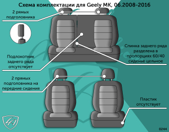 Авточехлы для GEELY MK -1, 06.2008-2016. РЗС6040, 2П Турин ст Ромб "Илана+Орегон" Чёр / Чёр / Чёр / Чёр (арт. 90075la) в магазине Автоатрибут