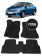 Автоковрики 3D в салон EVA для TOYOTA Corolla E140/E141 (правый руль) (10-е поколение) 2006-2013, (лек 383) чёрный ромб c окантовкой чёрной ёлочкой с серым краем на любые автомобили