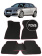 Автоковрики 3D в салон EVA для AUDI A3 (2-е поколение) (xетчбэк) (5 дверей) 2003-2013, (лек 491) чёрный ромб c красной диагональю с черным краем на любые автомобили