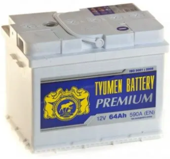 Аккумулятор TYUMEN BATTERY (ТЮМЕНЬ) Premium 64 Ач, 590 А, обратная полярность в Ростове