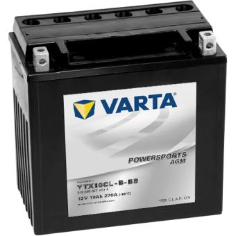 Аккумулятор VARTA Powersport 12В, 19 Ач, 270 А (CTX16CL-B-BS), AGM, болтовые клеммы в Ростове