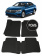 Автоковрики 3D в салон EVA для VOLKSWAGEN Touareg (1-е поколение) 2002-2010, (лек 266) чёрный ромб c чёрной окантовкой на любые автомобили