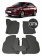 Автоковрики 3D в салон EVA для GEELY Emgrand EC7 (xетчбэк) 2009->, (лек 431) серая сота c чёрная елочка с серым краем на любые автомобили