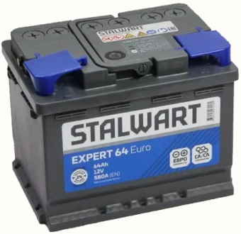 Аккумулятор STALWART Expert  64 Ач, 580 А, обратная полярность в Ростове