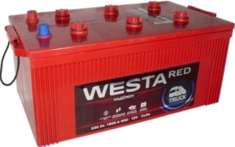 Аккумуляторы аккумулятор westa red 230 ач, 1500 а, европейская полярность в Ростове