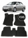 Автоковрики 3D в салон EVA для TOYOTA Corolla Е-120/Е130 (9-е поколение) (седан/хетчбэк) 2000-2006, (лек 160) чёрный ромб c окантовкой чёрной ёлочкой с серым краем на любые автомобили
