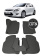 Автоковрики 3D в салон EVA для HYUNDAI i30 (1-е поколение, рестайлинг) (FD) 2010-2011, (лек 567) серая сота c чёрная елочка с серым краем на любые автомобили