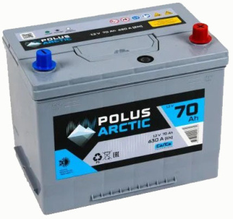 Аккумулятор POLUS ARCTIC Asia  70 Ач, 630 А (70D26L), обратная полярность в Ростове