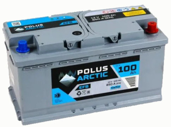 Аккумулятор POLUS ARCTIC  100 Ач, 850 А, EFB, обратная полярность в Ростове