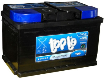Аккумулятор TOPLA Top Sealed 75 Ач, 720 А (57510 SMF), низкий, обратная полярность в Ростове
