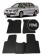 Автоковрики 3D в салон EVA для MITSUBISHI Lancer (9-е поколение) (седан) 2003-2008, (лек 158) чёрный ромб c серой окантовкой на любые автомобили
