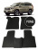 Автоковрики 3D в салон EVA для TOYOTA Land Cruiser Prado J150 (5 дверей) 2009->, (лек 151) чёрный ромб c серой окантовкой на любые автомобили