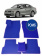 Автоковрики 3D в салон EVA для VOLKSWAGEN Passat B7 (седан) 2011-2015, (лек 324) синий ромб c фиолетовой окантовкой на любые автомобили