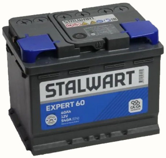 Аккумулятор STALWART Expert  60 Ач, 540 А, прямая полярность в Ростове