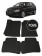 Автоковрики 3D в салон EVA для AUDI A3 (8P) (xетчбэк) (5 дверей) 2003-2013, (лек 330) чёрный ромб c чёрной окантовкой на любые автомобили