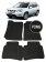 Автоковрики 3D в салон EVA для NISSAN X-Trail 2 Т31 2007-2015, (лек 26) чёрный ромб c чёрной окантовкой на любые автомобили