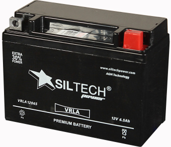 Аккумулятор SILTECH  12В 5 Ач, 100 А (YTX6,5L-BS), VRLA, обратная полярность в Ростове
