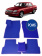Автоковрики 3D в салон EVA для ГАЗ 31105 2003-2009, (лек 354) синий ромб c фиолетовой окантовкой на любые автомобили