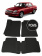 Автоковрики 3D в салон EVA для ГАЗ 31105 2003-2009, (лек 354) чёрный ромб c чёрной окантовкой на любые автомобили
