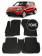 Автоковрики в салон EVA для KIA Soul (1-е поколение) 2008-2011, (лек 222) чёрный ромб c чёрной ёлочкой с серым краем на любые автомобили