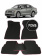 Автоковрики 3D в салон EVA для VOLKSWAGEN Passat B7 (седан) 2011-2015, (лек 324) чёрный ромб c красной диагональю с черным краем на любые автомобили
