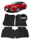 Автоковрики 3D в салон EVA для TOYOTA Camry XV-70 2017->, (лек 163) чёрный ромб c чёрной окантовкой на любые автомобили