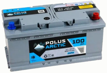 Аккумулятор POLUS ARCTIC  100 Ач, 850 А, низкий, обратная полярность в Ростове